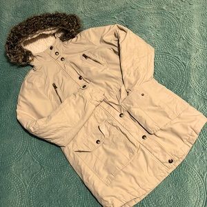 Womens Apt. 9 Hooded Anorak Parka with removable Fur Trim